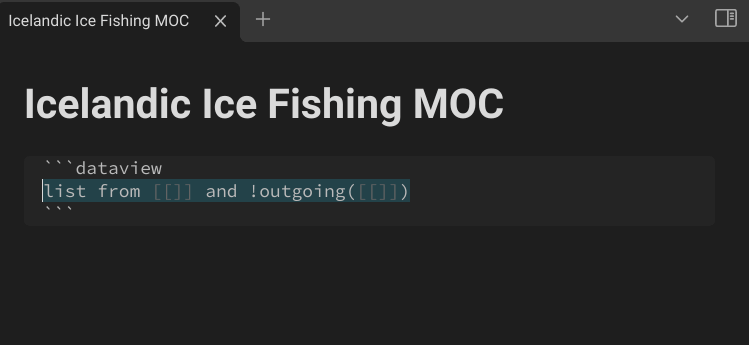 An example Ice Fishing MOC