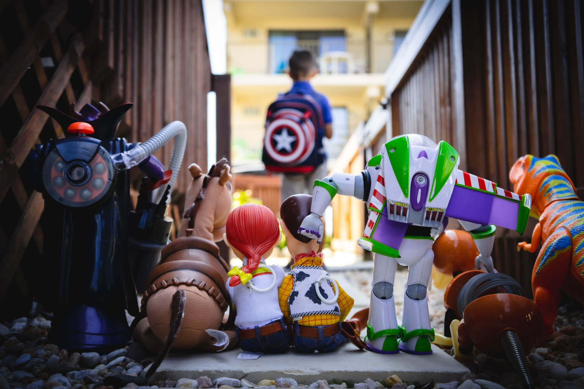 A collection of toys from Toy Story 2, the movie that was almost lost.